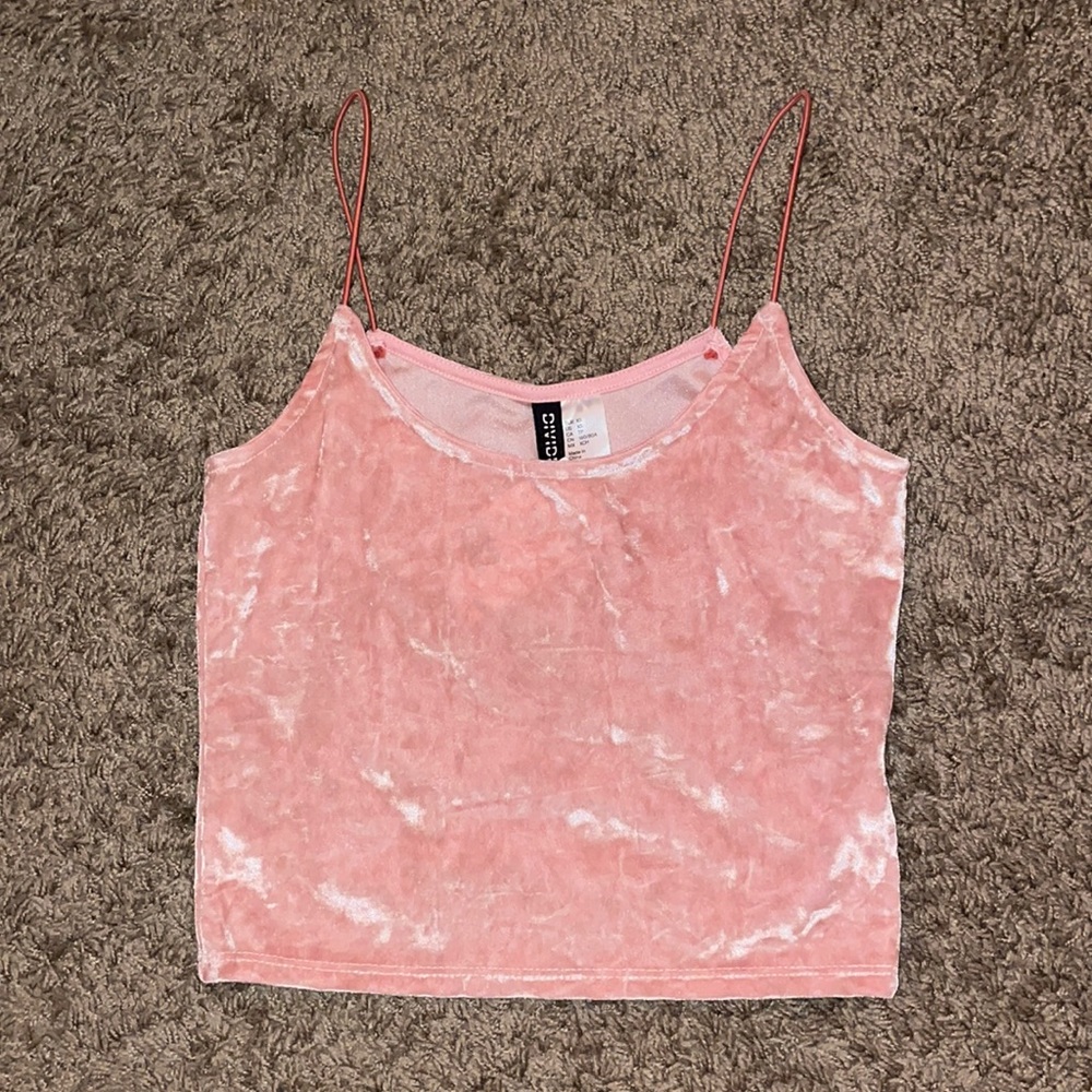 velour crop top